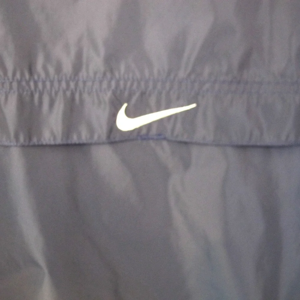 Vintage 90s Nike Full Zip Vented Nylon Windbreaker‎ Jacket Men's Large Blue